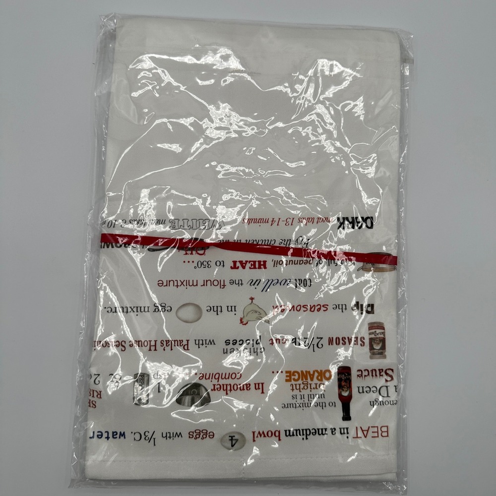 Paula Deen Southern Fried Chicken Recipe Apron Two Pockets NEW - Picture 2 of 5
